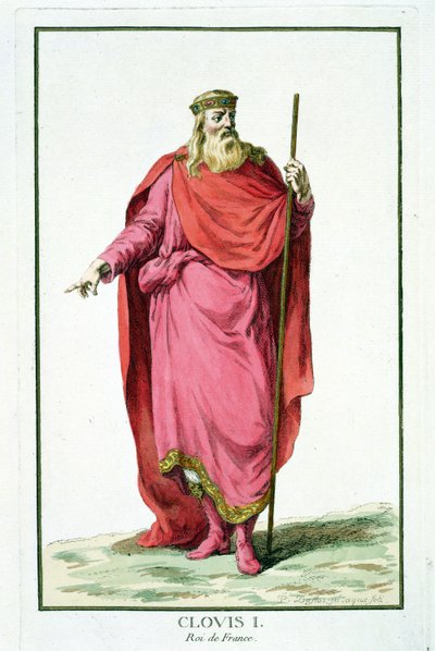 Clovis I (481-511) King of the Salian Franks by Pierre Duflos